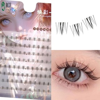 Lông mi phân đoạn dưới 4-6mm Dải có thể tái sử dụng tự nhiên Hàng mi lý tưởng cho các bữa tiệc Cosplay và trang phục