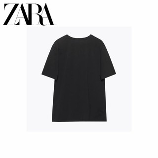 Áo thun Cotton ngắn tay in họa tiết ZARA Spring New Girl