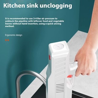 Com * Thiết bị làm tắc bồn cầu Công cụ làm sạch hệ thống áp suất không khí công suất lớn để bảo trì hệ thống nước gia đình