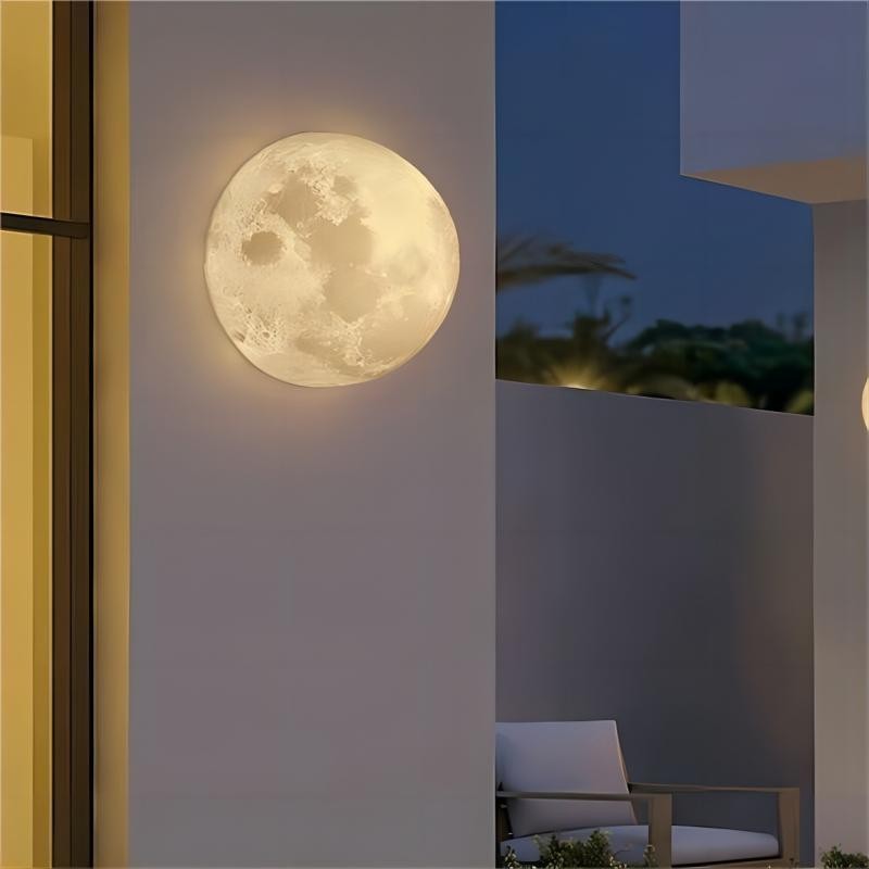 Đèn tường, Đèn tường mặt trăng 3d sáng tạo hiện đại, Thích hợp cho đầu giường phòng ngủ, hành lang, trang trí ban công