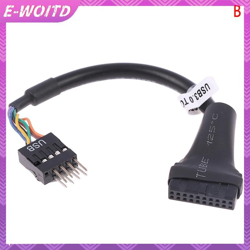 E-woitd Bo Mạch Chủ USB 3.0 Sang 2.0 Adapter Đầu Cáp Chuyển Đổi Mainboard Header Bridg HNVN