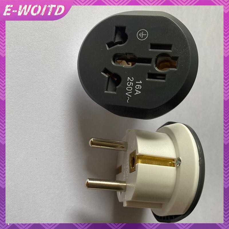 E-woitd 1 CÁI EU Cắm Adapter Đa Năng 16A USto EU Ổ Cắm Chuyển Đổi AU US UK CN Sang EU HNVN