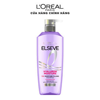 Bộ đôi dầu gội nhẹ bồng tóc 72H HA Moist da đầu khô hoặc Pure da đầu dầu L'Oreal Paris 620mlx2