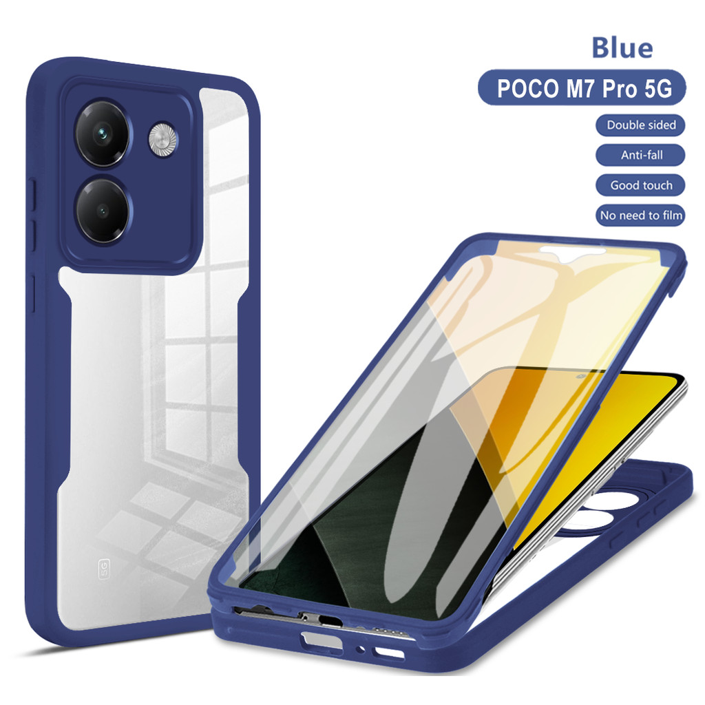 Ốp Điện Thoại Mềm YBD Cho Xiaomi POCO M7 Pro POCO X7 Pro Redmi 15 Vỏ Phim Tích Hợp Hai Mặt Trọn Gói Chống Rơi