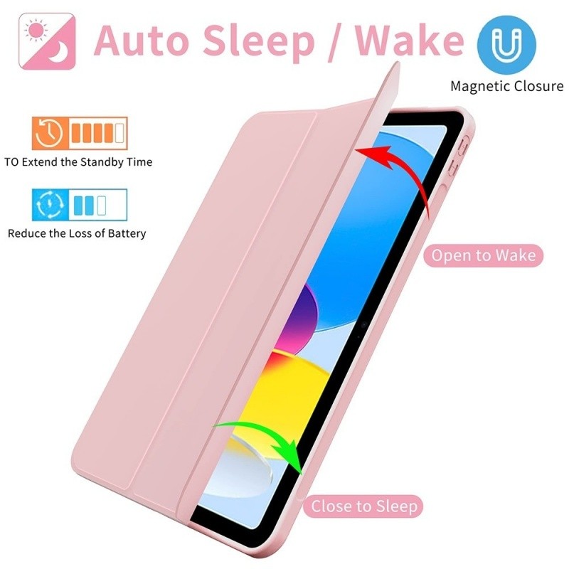 Ốp lưng iPad Air 11inch Từ tính Tự động đánh thức giấc ngủ cho iPad 11th A16 Pro 11inch 10th 10.9inch Air4 / Air5 7 / 8 / 9th 10.2 "Air1 / Air2 9.7 Mini 7 6 5 4 3