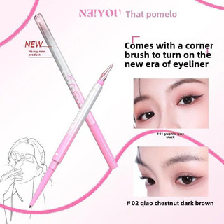 Bút Gel kẻ mắt góc hai đầu NEIYOU Bút Gel có thể ngăn ngừa mồ hôi mà không bị ngất và có thể kéo dài trong một thời gian dài Người mới bắt đầu Bút kẻ mắt Bút trang điểm mắt