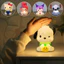 Hoạt Hình Dễ Thương Đèn Động Vật Có Thể Điều Chỉnh Kuromi Kitty LED vinyl Đèn Ngủ Trang Trí Phòng Ngủ Đèn Đầu Giường Bất Ngờ Quà Tặng Trẻ Em