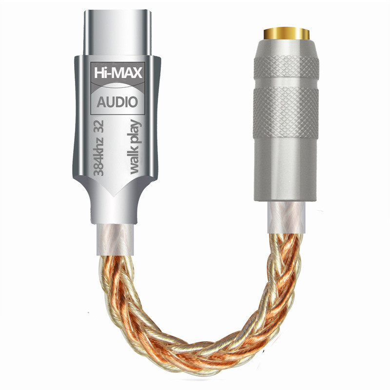 Bộ khuếch đại tai nghe USB DAC Type-C sang 3,5mm Bộ giải mã cáp chuyển ...