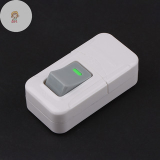 TWE Trắng BẬT TẮT Nút Nhấn Bàn Đèn Led Trực Tuyến Điều Khiển Giữa Cab Đầu Giường Điện 6A 250V VN