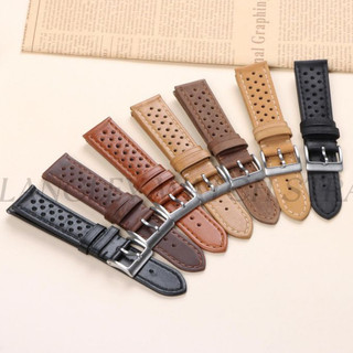 Sáp Dầu Da Thật Chính Hãng Dây Đeo Đồng Hồ 18mm 20mm 22mm Retro Vintage Matte Da Bò Đồng Hồ Vòng Tay Nam Nữ Đồng Hồ Phụ Kiện Cổ Điển Cổ Tay Da Bò