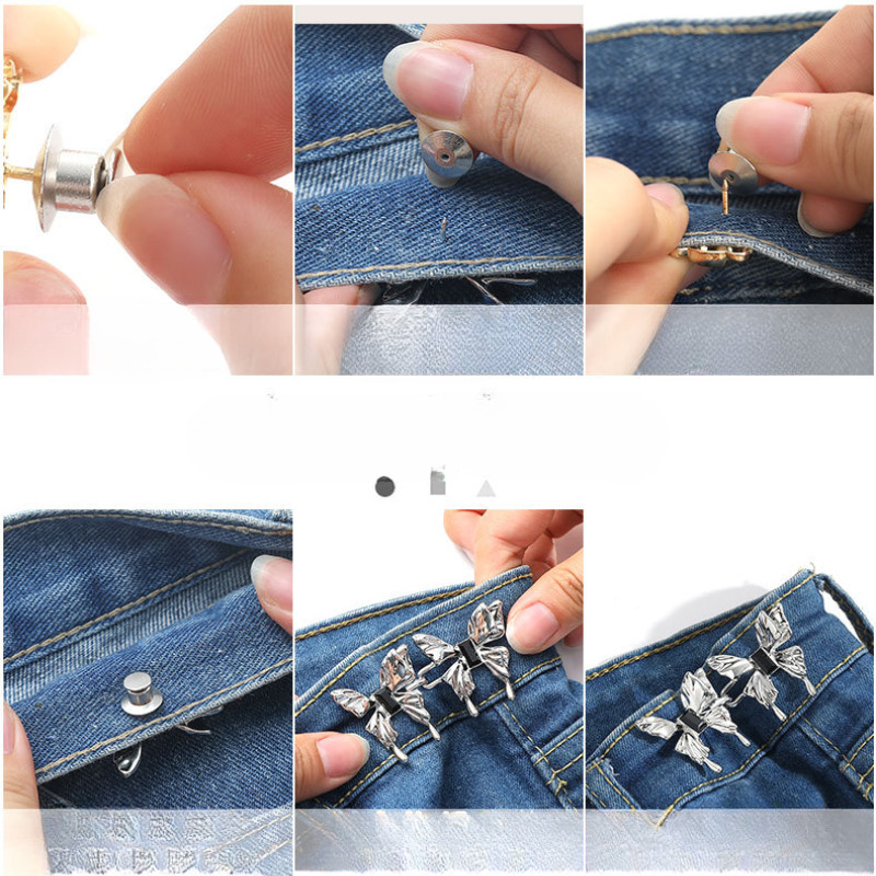 [Yunyuan] 100 kiểu dáng không may đa phong cách, khóa thắt lưng độc đáo, quần jean có thể tháo rời không cần đinh, váy và tiện ích thay đổi thắt lưng Bộ sưu tập 100 kiểu dáng
