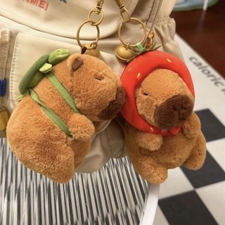 Móc Khóa Hình Búp Bê capybara Nhồi Bông Đáng Yêu