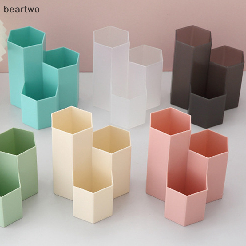 < Beartwo > 3 Lưới Mỹ Phẩm Bàn Chải Trang Điểm Hộp Bảo Quản Bàn Sắp Xếp Hộp Dụng Cụ Trang Điểm Đẹp