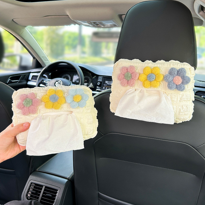 Hoạt Hình Ô Tô Hộp Đựng Khăn Giấy Ô Tô Thắt Lưng Bảo Vệ Vai Bao Treo Sáng Tạo Dễ Thương Xe Ghế Sau Ngăn Kéo Tay Khăn Ăn Túi Trang Trí