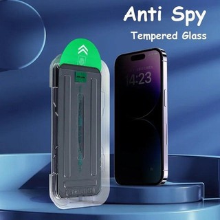 Cao Cấp Dễ Dàng Lắp Đặt Tự Động Bảo Vệ Màn Hình Kính Cường Lực Cho iPhone 15 14 13 12 11 X Xs XR Pro Max Plus Mini HD