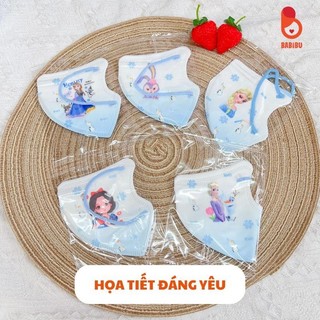 Set 10 khẩu trang cho bé từ 3 tới 12 tuổi họa tiết dễ thương