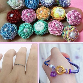 Flgo Thời Trang Sân Lấp Lánh Polyester Dây Chắc Chắn Trang Sức Làm Chủ Đề Với Màu Lấp Lánh Cho Vòng Tay Và Neckla