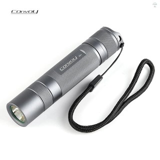 Đèn pin Convoy S2 +, pin lithium Đèn pin LED Đèn pin cầm tay có bảo vệ nhiệt độ (SST40 5000K 12 nhóm)