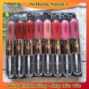 Son Kiko 2 đầu - KIKO UNLIMITED DOUBLE TOUCH (2 đầu: lì + bóng)- son kem siêu lì lâu trôi - không khô môi- Nội địa Đức