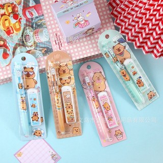 Set Bút Chì Bấm Kèm Ngòi Hình Capybara 3