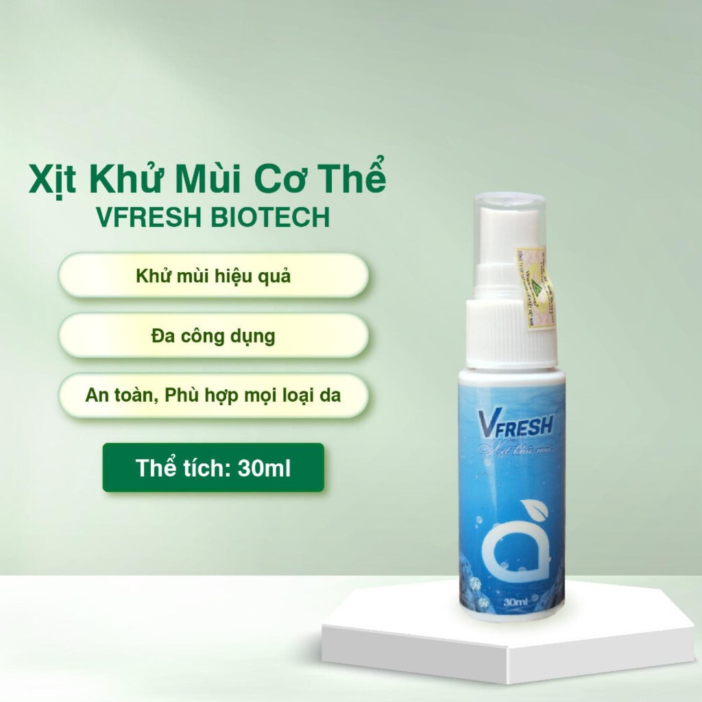 Xịt Khử Mùi Vfresh Không Cồn - Hình ảnh thực tế