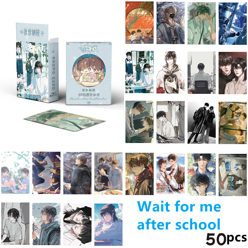 Bộ 50-55 Manga Manhwa Kiểm Tra Toàn Cầu Chờ Tôi Sau Giờ Học Laser Holographic Lomo Cards Tôi muốn trở thành một baddie lớn Photocards Ra mắt hoặc Chết Hologram Bưu Thiếp YM