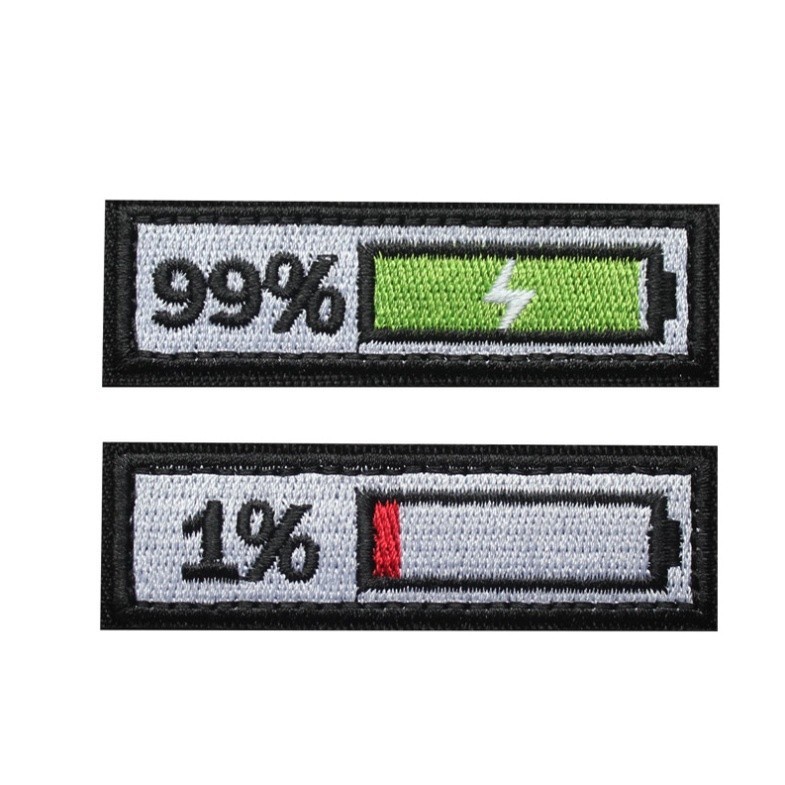 Patch_Velcro phần trăm pin dán quần áo_ba lô túi xách _retro