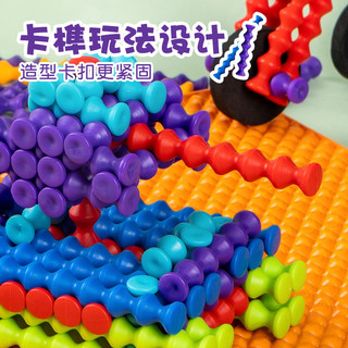 Khối xây dựng tre giáo dục Trẻ em Xây dựng lắp ráp cấu trúc ba chiều thủ công