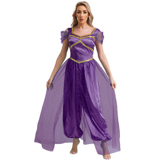Yhong Nữ Trưởng Thành Công Chúa Ả Rập Gợi Cảm Cosplay Trang Phục Hóa Trang Halloween Bụng Khiêu Vũ Trang