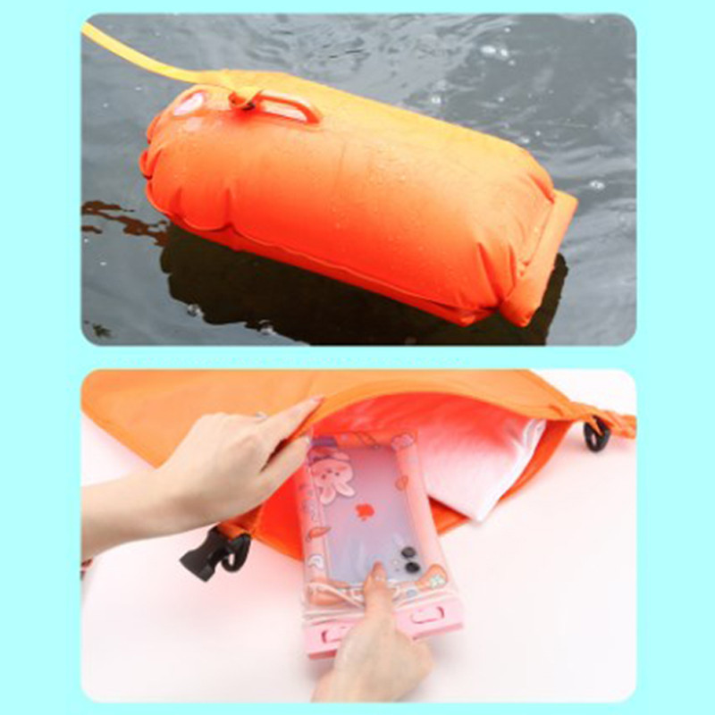 Tmoy Túi phao bơi ngoài trời PVC chống thấm nước có thắt lưng, dây sống, túi bảo quản cho thể thao dưới nước