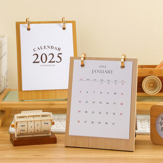 Lịch Để Bàn Tiếng Anh 2025 Phong Cách Retro Văn Phòng Tại Nhà Trang Trí Bàn Làm Việc Đơn Giản Sáng Tạo Phong Cách Muji