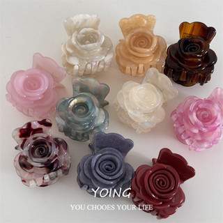 Yoing / Phiên Bản Hàn Quốc Hoa Cao Cấp Acetate Tóc Tươi Ngọt Lấy Kẹp Đơn Giản Cá Mập Kẹp Phụ Kiện Tóc