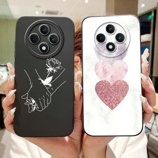 Dành Cho OPPO Reno 12F 4G 5G Vỏ CPH2687 CPH2637 Vỏ Điện Thoại Trái Tim Tình Yêu Dễ Thương Mềm Thạch Silicon Mờ Dành Cho OPPO Reno12F Vỏ