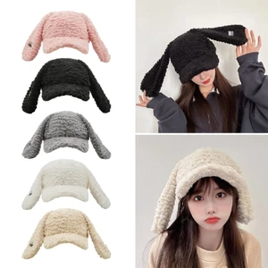 Treeling Thời Trang Tai Thỏ Mũ Bóng Chày Cô Gái Cosplay Trang Phục Mũ Mùa Đông Mũ Thanh Thiếu Niên Ấm Áp Mũ Hoạt Động Ngoài Trời Mũ