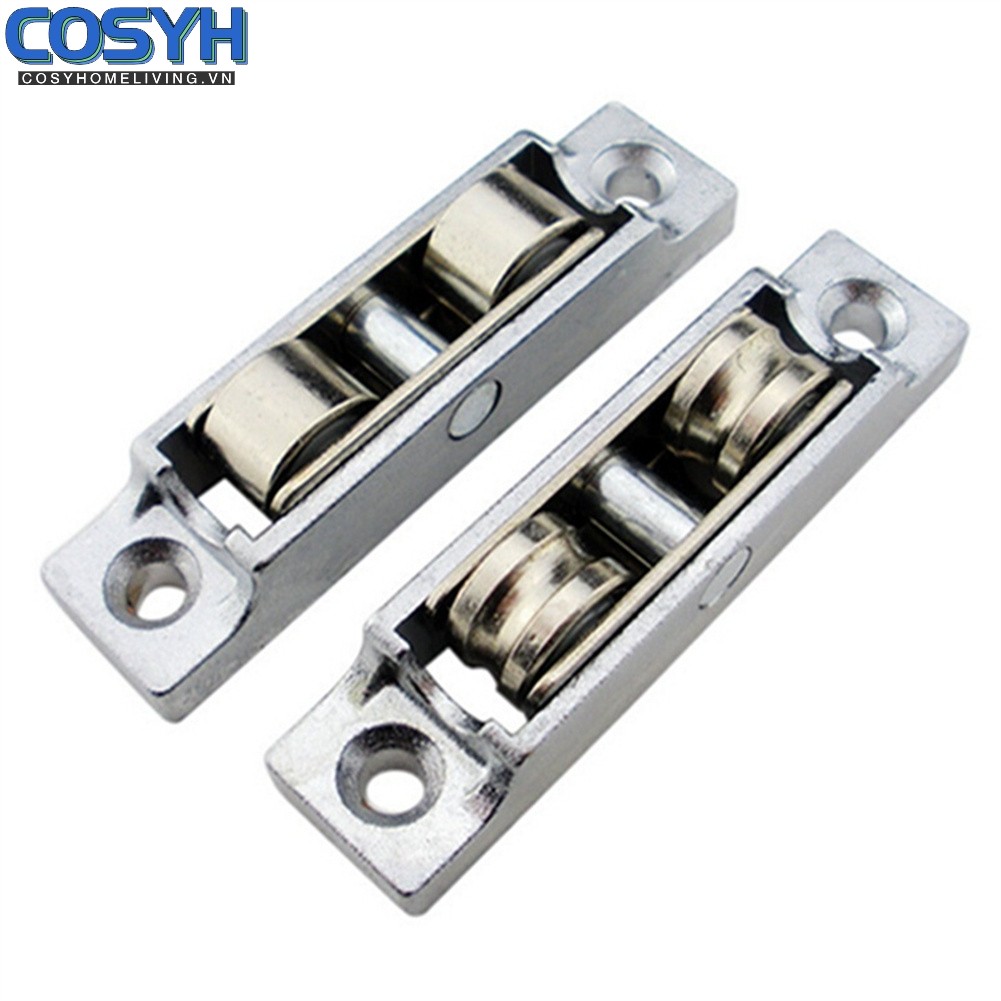 < Cosyh > Khe cắm / Bánh xe phẳng 88 Tyle Cửa trượt Ròng rọc Khung thép không gỉ Đồng
