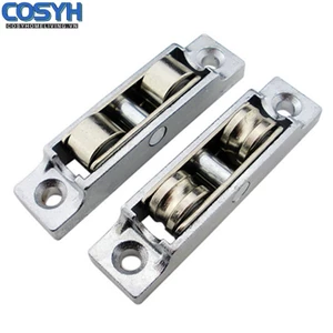 < Cosyh > Khe cắm / Bánh xe phẳng 88 Tyle Cửa trượt Ròng rọc Khung thép không gỉ Đồng