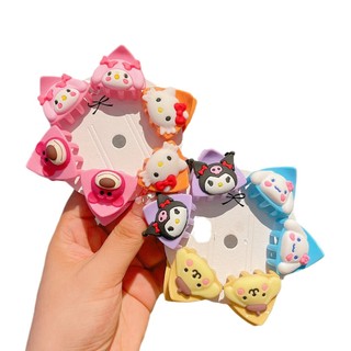 Set 2 kẹp tóc tai mèo cho bé, kẹp tóc sanrio hoạt hình cope