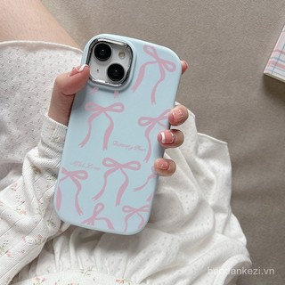 Ốp nơ màu hồng dễ thương cho Oppo RENO 2F 4 Pro 5 5F 6Z 5g Ốp mềm thấu kính kim loại mạ utyz