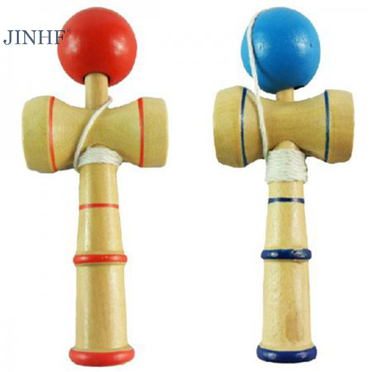JINHF Kid Ngộ nghĩnh Kendama Nhật Bản Truyền Thống Trò Chơi Gỗ Kỹ Năng Quà Tặng Giáo Dục HOT