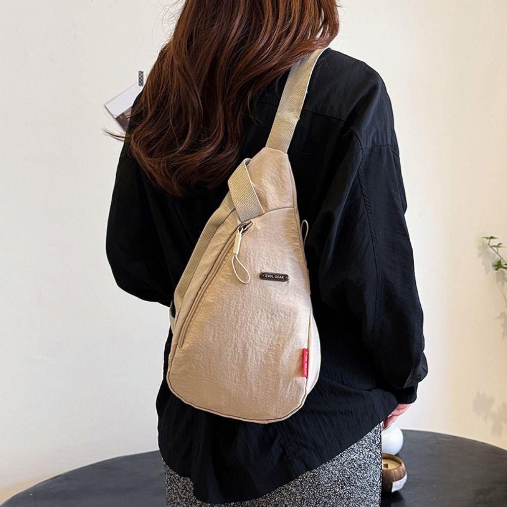 Túi đeo ngực Unisex WOAY, Túi đeo chéo điện thoại di động bằng Nylon, Túi đeo vai thể thao hình giọt nước dành cho nam giới