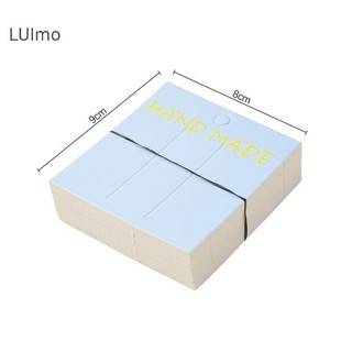 Luimo 50 Chiếc Dễ Thương Nhiều Màu Sắc Tông Trang Sức Bao Bì Túi Thẻ Giấy Kẹp Tóc Trang Sức Hiển Thị Thẻ DIY Phụ Kiện Tóc Bao Bì Thẻ SBS