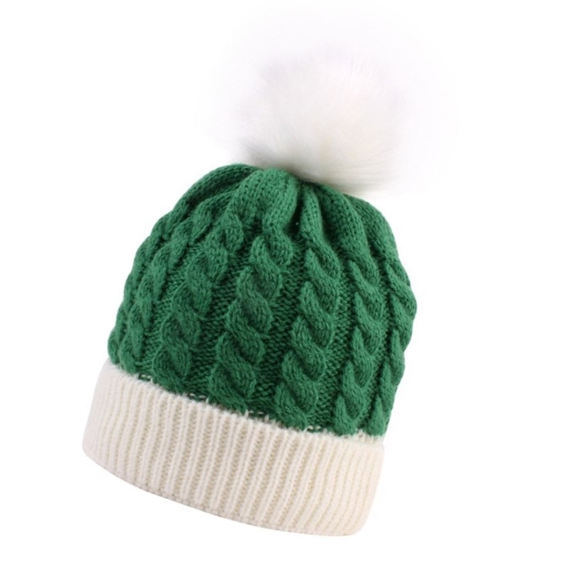 Fl Đáng Yêu Cho Bé Mũ Đan Giáng Sinh Đầu Tiên Thoải Mái Và Thoáng Khí Mũ Bonnet Ấm Áp Với Pom Mặc Hàng Ngày 0-3 Tuổi