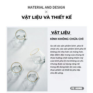 CỐC THỦY TINH LỤC GIÁC BUNA| LY TT CHỊU NHIỆT CAO CẤP | Ly thủy tinh, kích thước 6x9x5cm