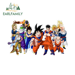 EARLFAMILY 13cm Dragon Ball Hoạt Hình Xe Dán Windows Campervan Ván Trượt Thời Trang Chống Thấm Nước Decal Chống Nắng Sáng Tạo Bảo Vệ Cửa Xe Ô Tô