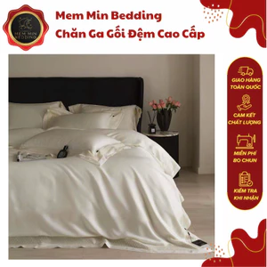 Bộ Chăn Ga Gối Chất Liệu Tencel Mềm Mại Nhẹ Nhàng Họa Tiết Tinh Tế Trang Nhã - MemMinbedding Luxury
