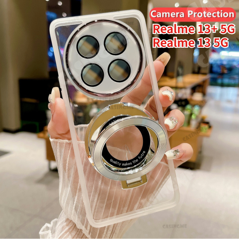 Vỏ Đế Từ Tính Realme 13 + 5G 2024 Cho Realme 13 5G Realme13 + Realmi 13 + Pro Plus 13Plus 13x 4G 5G Vỏ Điện Thoại Mềm Trong Suốt Len Camera Shcokproof