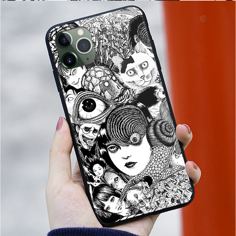 Junji ito Tomie Tees 01 Vỏ Điện Thoại Kính Cường Lực Cho IPhone 15 14 13 12 11 Pro XS Max Plus Mini X XR 8 7 6s SE2 / 3