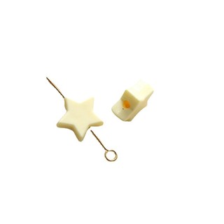 10mm đơn giản đáng yêu kem đục lỗ ngôi sao diy Acrylic phụ kiện bông tai kẹp tóc vỏ điện thoại vật liệu bán buôn