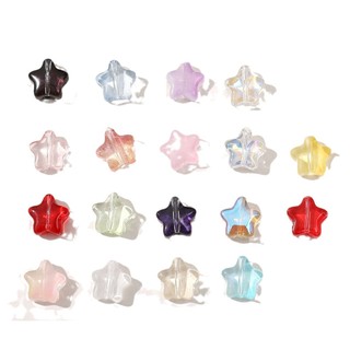 8mm ngôi sao năm cánh hạt thủy tinh Gradient Hạt rời hạt cườm Hoa tai diy Phụ Kiện Đầu phụ kiện mặt Dây Chuyền Nữ bán buôn