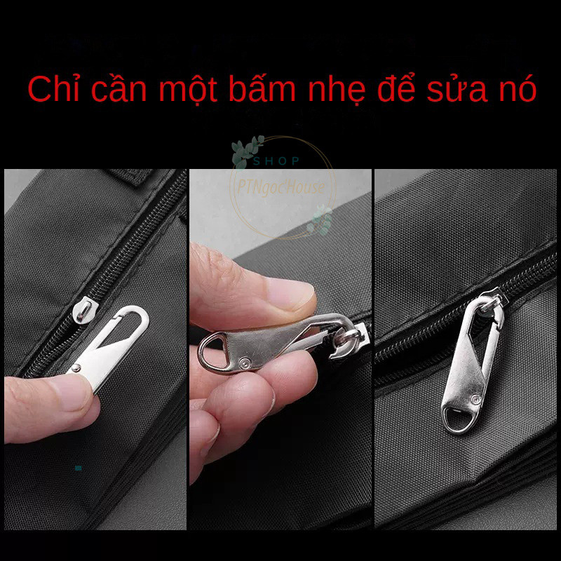 [HÀNG CÓ SẴN] Móc Khóa Kéo Thay Thế Đa Năng Bằng Kim Loại Có Thể Tháo Rời Tiện Dụng